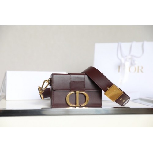 Dior 30 Montaigne Red Mini Box Bag