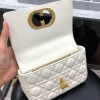 Dior Caro Small White Bag 20cm