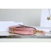 Dior Saddle Pink Leather Small 26cm Bag