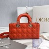 Dior D-Joy Orange Leather Bag