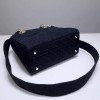 Dior Lady D-lite in blue 24cm