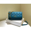 Dior caro blue shoulder bag