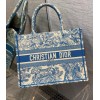 Dior book tote blue tiger 36cm