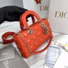 Dior D-Joy Orange Leather Bag