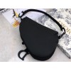 Dior Saddle Bag in Black Ultramatte Calfskin