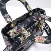 Dior lady D-lite medium black multicolor bag