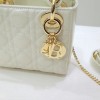 Dior lady white patent leather mini 17cm