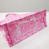 Dior book tote pink transparent large bag