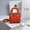Dior lady micro orange bag