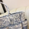 DIOR Book Tote Gray Design Embroidery 41cm