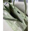 Dior book tote green embroided bag 36cm