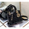 Dior lady patent ABC 20cm black