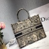 Dior Book Tote Black Tiger large size