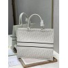 Dior Tote Book white leather 41 cm
