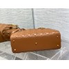 Dior large lady dior brown lambskin 32cm bag