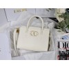 Dior Medium St Honoré Tote Bag in White M9321