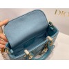 Dior D-Joy Blue Leather Mini Bag