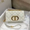 Dior Caro LuckyStar White Leather Bag