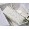 Dior Caro Medium White Bag 25cm