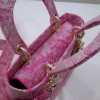 Dior lady D-Lite pink embroidered bag
