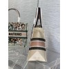 Dior book tote pink embroided bag 36cm