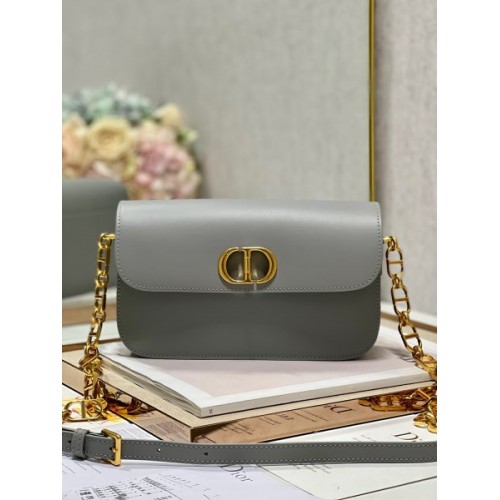 Dior 30 Montaigne Avenue Grey Leather Bag