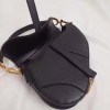 Dior saddle bag original leather black 20cm M0446