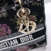 Dior lady D-lite medium black multicolor bag