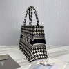 Dior book black tone embroidery tote 36cm