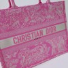 Dior Medium Book Tote Pink Reverse Embroidery