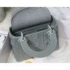Dior Lady Diamond Motif Gray Mini Bag