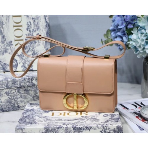 DIOR 30 MONTAIGNE CALFSKIN BAG NUDE