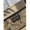 Dior medium book tote black tiger embroidery bag