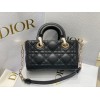 Dior D-Joy Black Leather Mini Bag