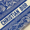 Dior Lady Blue Reverse Embroidery Bag