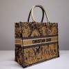Dior Tote Book Yellow Jungle 41cm