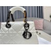 Dior The Lady 95.22 white cannage quilted leather bag