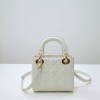 Dior lady white patent leather mini 17cm