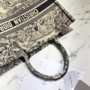 Dior Book Tote Black Tiger large size
