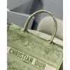Dior book tote green embroided bag 36cm