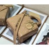 Dior lady patent ABC 20cm beige