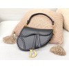 Dior Saddle Black Leather Bag