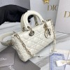 Dior D-Joy White Leather Bag
