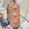 Dior lady D-joy Latte Diamond Motif Beige Bag
