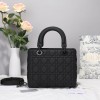 LADY DIOR BLACK ULTRA-MATTE BAG SO BLACK