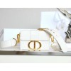 Dior 30 Montaigne White Mini Box Bag