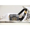 Dior 30 Montaigne Black Mini Box Bag