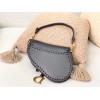 Dior Saddle Black Leather Bag
