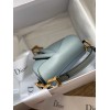 Dior Micro Saddle Mini Grained Leather in Blue