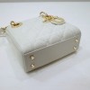Dior lady white patent leather mini 17cm